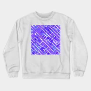 Comic Book Style Purple Brick wall (MD23Bgs008) Crewneck Sweatshirt